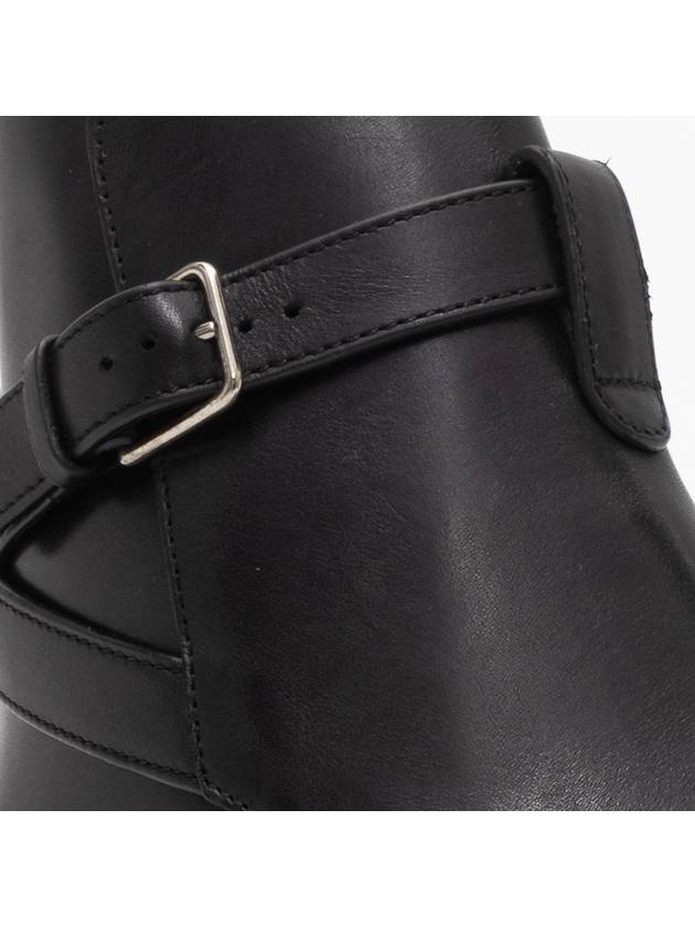 Wyatt Jodhpur Smooth Leather Angle Boots Black - SAINT LAURENT - BALAAN 4