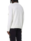 Lambswool GRS Crew Neck Knit Top White - CP COMPANY - BALAAN 4