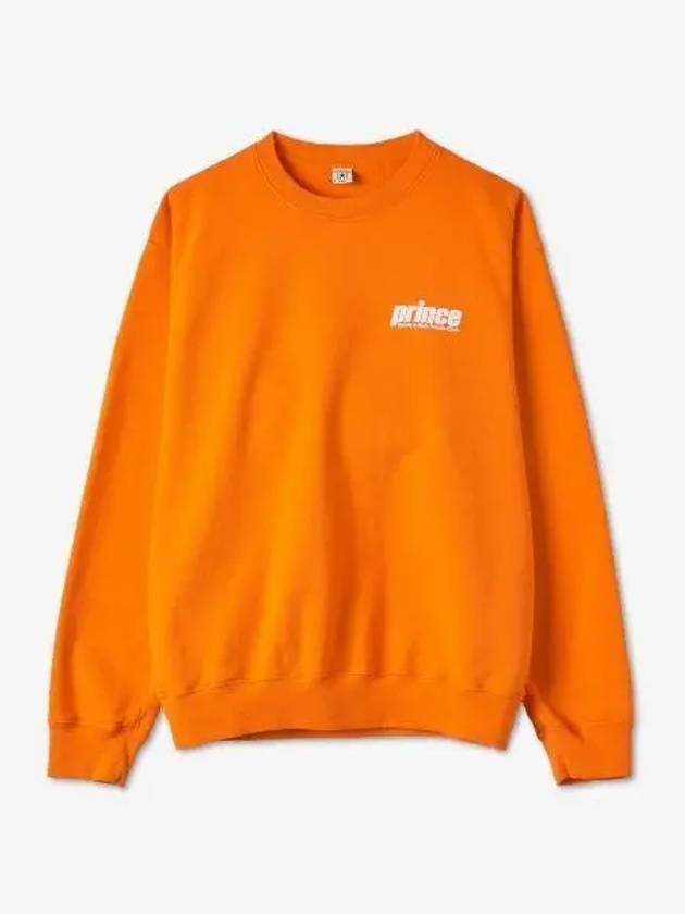 Prince Logo Print Cotton Sweatshirt Orange - SPORTY & RICH - BALAAN 2