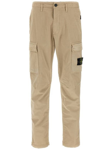 Stone Island Logo Patch Cargo Pants - STONE ISLAND - BALAAN 1