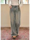 Sandy M point wide denim pants - MICANE - BALAAN 1