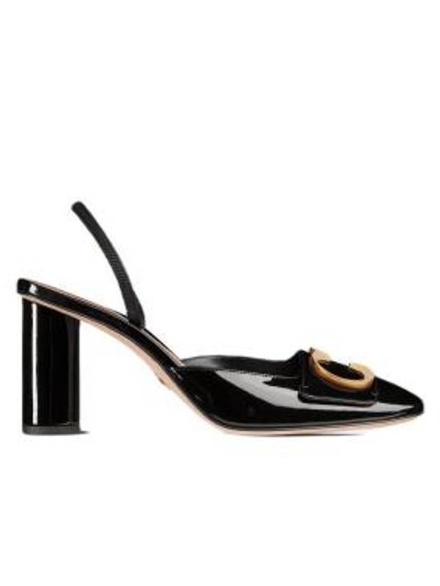 C'est Patent Calfskin Slingback Pumps Black - DIOR - BALAAN 1