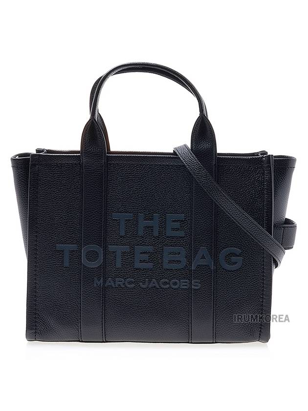 Logo Medium Leather Tote Bag Black - MARC JACOBS - BALAAN 2