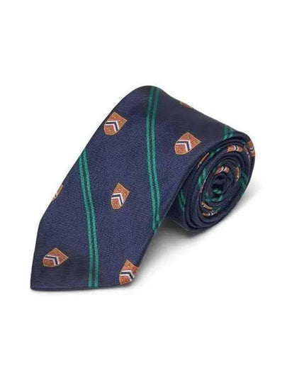 silk club tie navy - POLO RALPH LAUREN - BALAAN 2