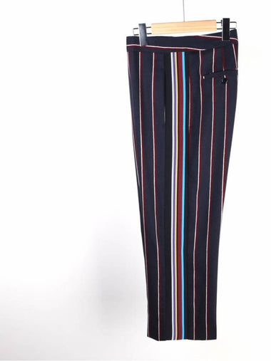 SPORTMAX Pinstripe Crop Slacks Navy GLEBA - MAX MARA SPORTMAX - BALAAN 1