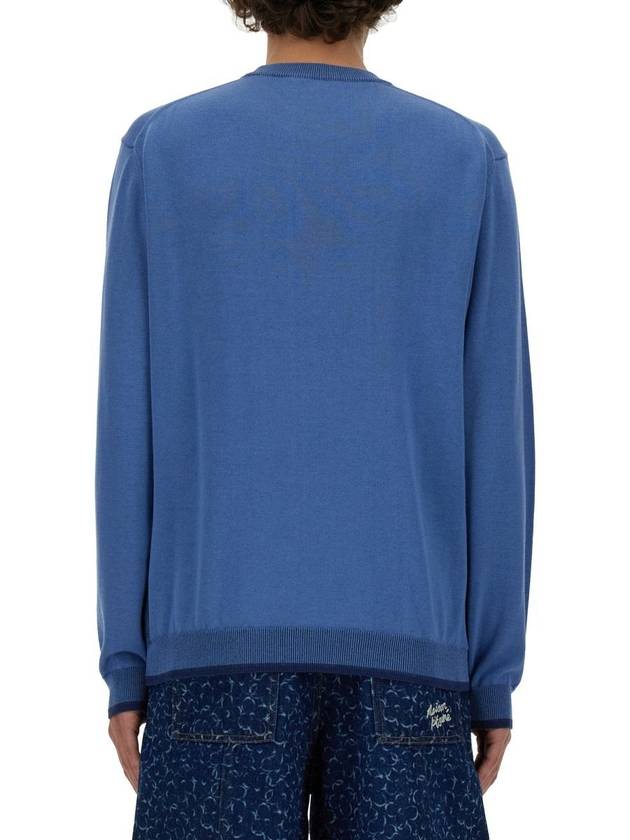 24SS Sweater MM00801KT1103 P428 AZURE - MAISON KITSUNE - BALAAN 4