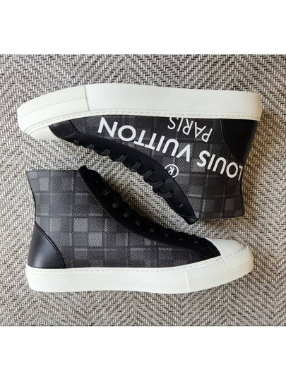 Damier high top sneakers - LOUIS VUITTON - BALAAN 2