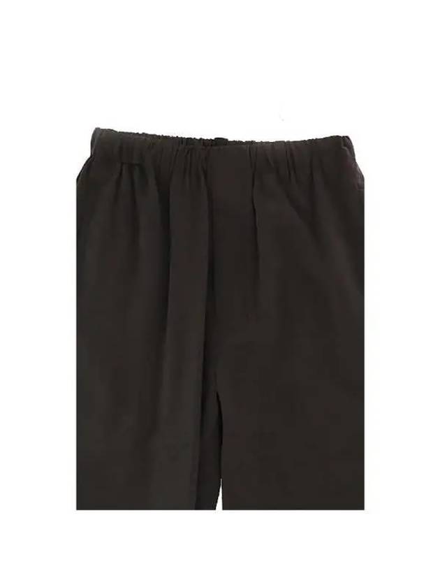 Silk Blend Tapered Straight Pants Brown - LEMAIRE - BALAAN 4