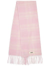 L’echarpe Carro Le Chouchou Jacquard Check Scarf Light Pink - JACQUEMUS - BALAAN 3