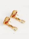 Van Cleef Arpels Vintage Alhambra Earrings Yellow Gold Carnelian 74197 - VANCLEEFARPELS - BALAAN 6