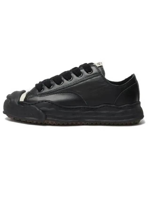 A05FW704 BLKBLK Hank OG Sole Leather Low Sneakers - MIHARA YASUHIRO - BALAAN 1