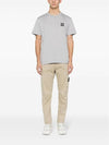 Logo Patch Short Sleeves T-Shirt Grey - STONE ISLAND - BALAAN 4