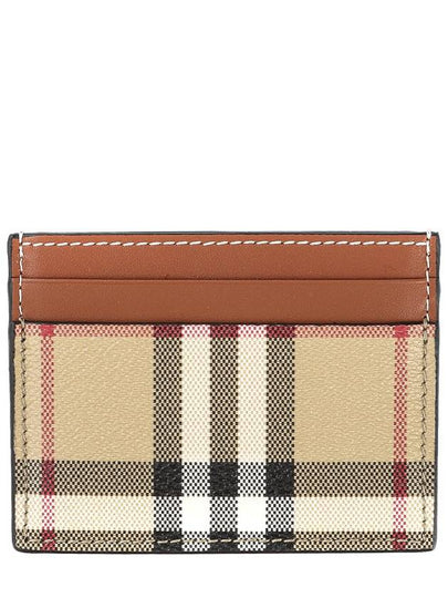 Check Card Wallet Beige - BURBERRY - BALAAN 2