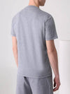 Chest Logo Short Sleeve T-Shirt Grey - BRUNELLO CUCINELLI - BALAAN 3