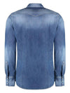 24FW Long Sleeve Shirt S74DM0846S30341 470 Blue - DSQUARED2 - BALAAN 3