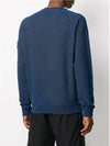 Dust Colour Treatment Crewneck Sweatshirt Blue - STONE ISLAND - BALAAN 5