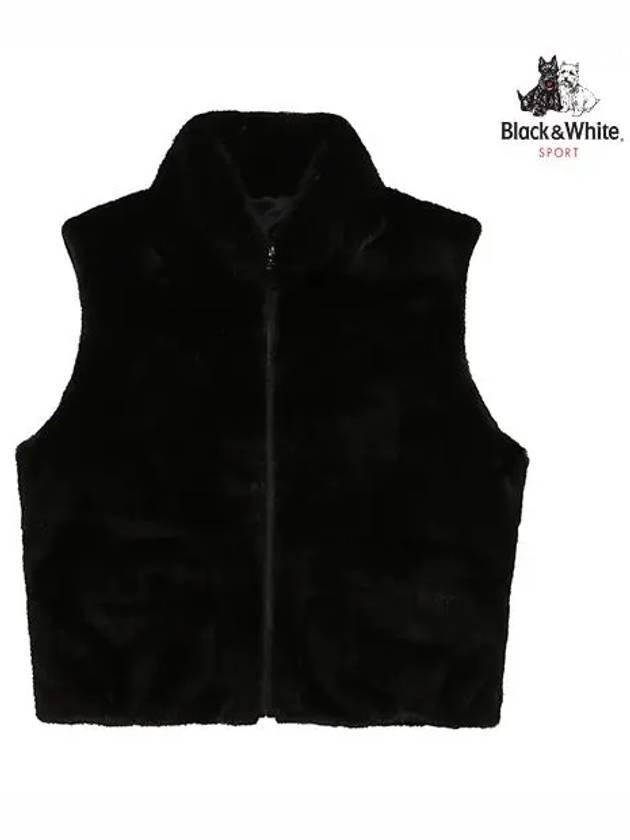 Mink Fur Vest 1013LXGLBLACK - BLACK&WHITE - BALAAN 1