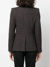 Kerstin Single Breasted Virgin Wool Blazer Jacket Brown - ISABEL MARANT - BALAAN 4