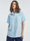 Wide Sleeves Shirt Sky - MANAVIS7 - BALAAN 1