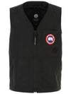 Logo Patch Zip-Up Vest Black - CANADA GOOSE - BALAAN 2