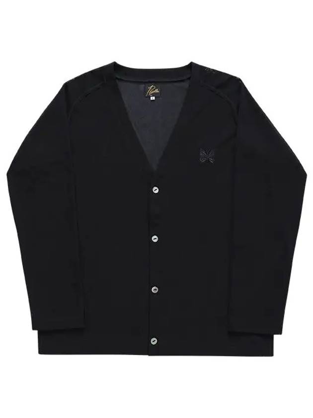 Man's Poly Mesh V-Neck Cardigan Black - NEEDLES - BALAAN 6