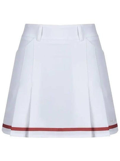 Color combination tape double pleated skirt MW4SS602 - P_LABEL - BALAAN 2