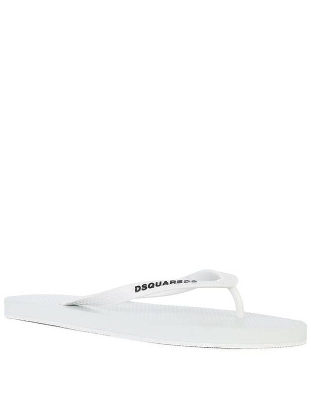 Logo Flip Flop White - DSQUARED2 - BALAAN 5