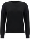 Regal Wool Crew Neck Knit Top Black - THEORY - BALAAN 2