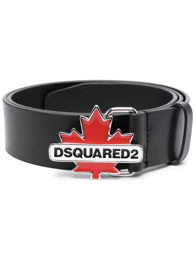 leather belt BEM0563 12900001 2124 BLACK - DSQUARED2 - BALAAN 2