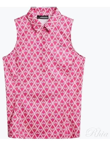 24 Dena Print Sleeveless Top GWJT09008 S193 Women - J.LINDEBERG - BALAAN 1