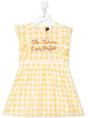 Kids Gingham Check Frill One Piece Yellow 22650101 23 - MINI RODINI - BALAAN 1