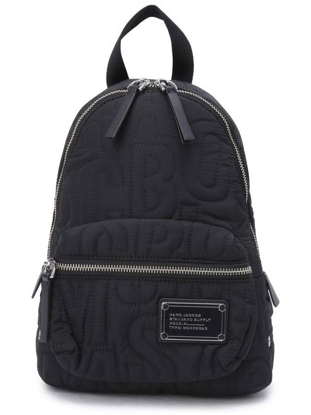 Nylon Jumbled Logo Small Backpack_Black (4S4HBP002H02-001) - MARC JACOBS - BALAAN 1