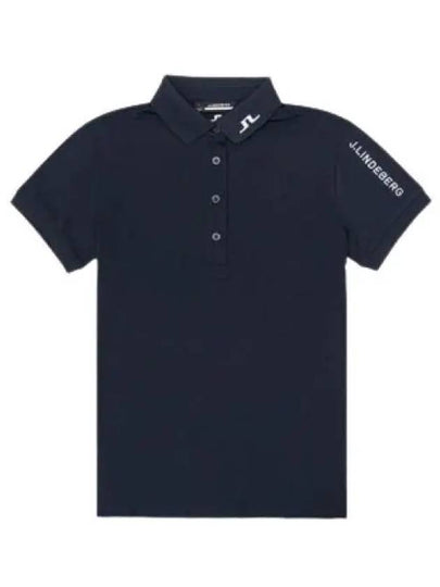 Women's Tour Tech Golf Polo Navy - J.LINDEBERG - BALAAN 2