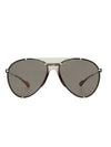 Eyewear Boeing Metal Sunglasses Gold Gray - GUCCI - BALAAN.