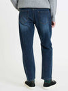 Tapered fit washed denim pants DARKBLUE - BLACKBROWN - BALAAN 3