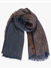 GG Jacquard Square Muffler Brown - GUCCI - BALAAN 7