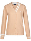 Women s V neck color combination cardigan HC3WCD001 - HOLIC&PLAY - BALAAN 4