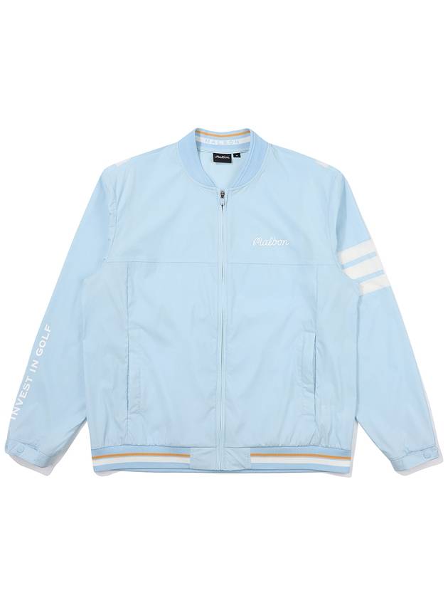 Lightweight windbreaker jacket SKY BLUE MAN - MALBON GOLF - BALAAN 1