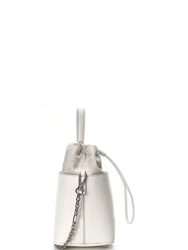 5AC Number Logo Texture Leather Bucket Bag Ivory - MAISON MARGIELA - BALAAN 3