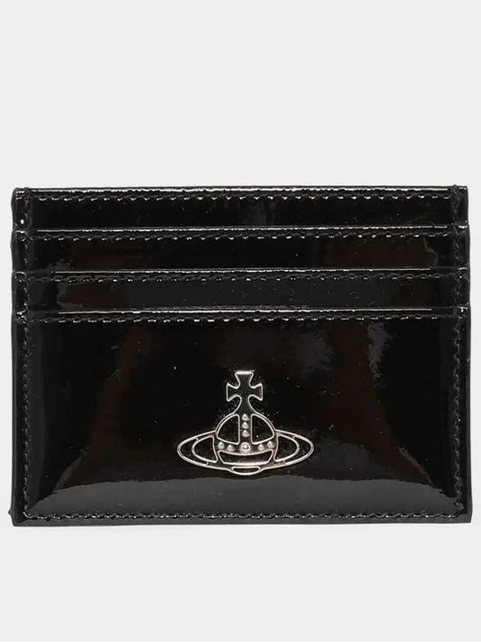 ORB Shiny Cow Leather Women s Common Card Wallet 54030006W L001O N403 - VIVIENNE WESTWOOD - BALAAN 2