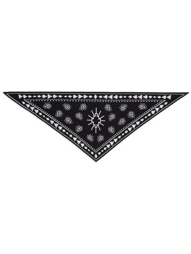 Bandana Knit Scarf Black - MARCELO BURLON - BALAAN 1