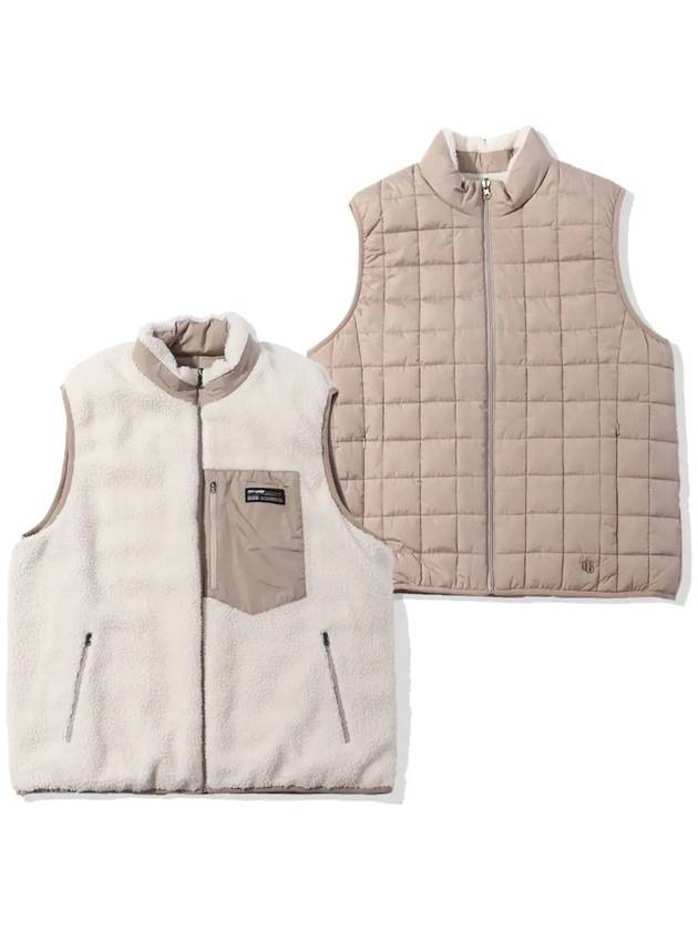 Reversible Sherpa Vest Beige - OFFGRID - BALAAN 1