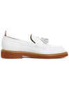 Tassel Leather Loafers White - THOM BROWNE - BALAAN 5