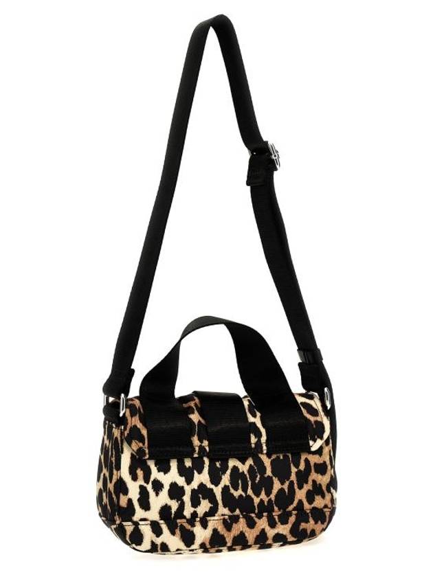 Leopard Print Tech Mini Cross Bag - GANNI - BALAAN 3