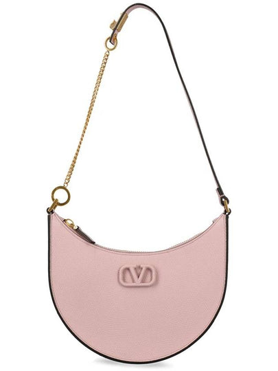 V Logo Classic Leather Chain Shoulder Bag Pink - VALENTINO - BALAAN 2