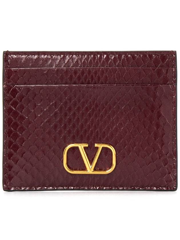 1W2P0V32MVD C52 Women s Business Card Wallet - VALENTINO - BALAAN 1