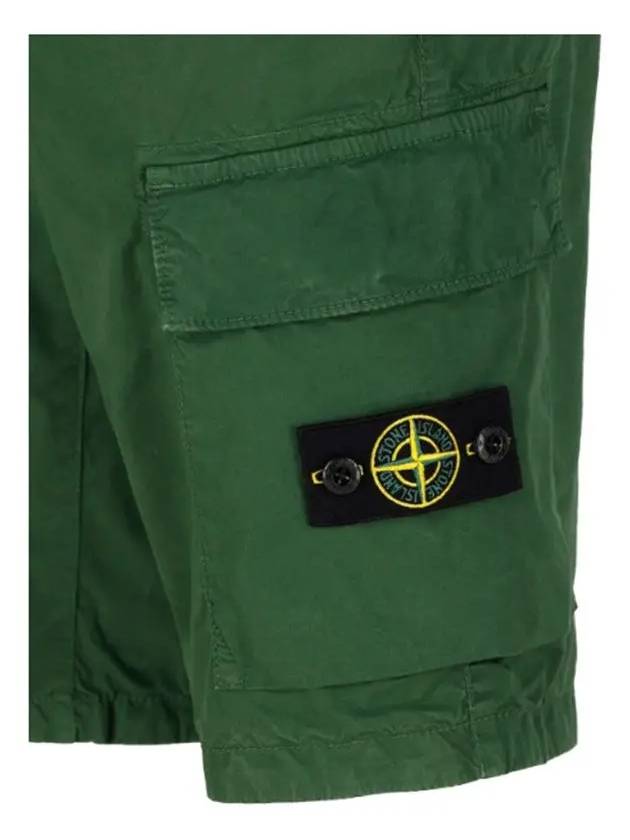 Kids Button Detail Logo Patch Shorts 7816L0210 V0153 - STONE ISLAND - BALAAN 4