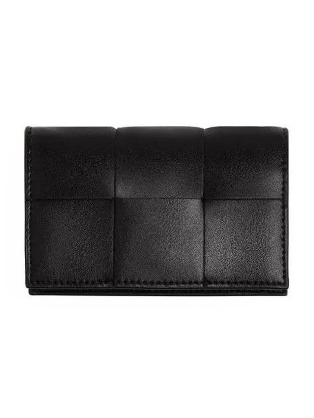 Business Card Wallet Black - BOTTEGA VENETA - BALAAN 1