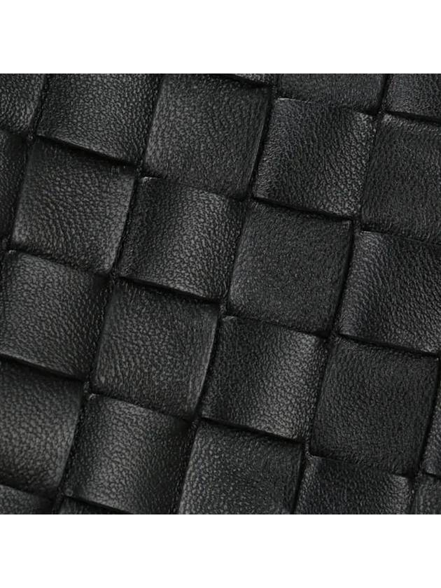 Intrecciato Medium Flat Pouch Bag Black - BOTTEGA VENETA - BALAAN 6