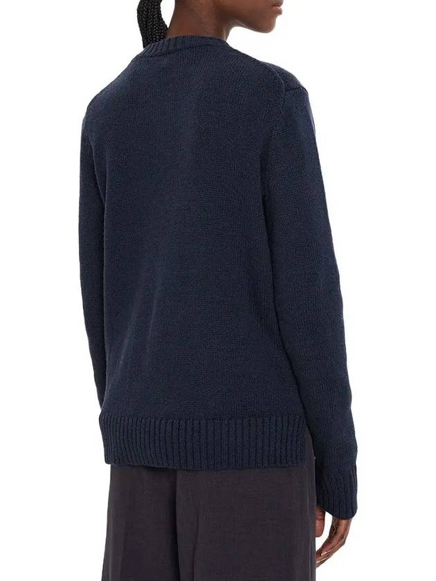 Bear Crew Neck Knit Top Navy - POLO RALPH LAUREN - BALAAN 4